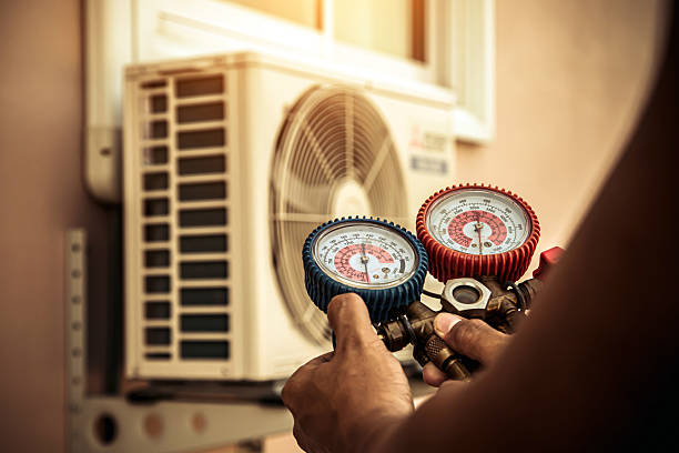 Professional Hvac technician working in East Greenville, PA
